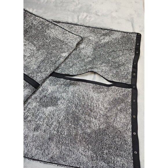 Lululemon Vinyasa Scarf Wrap Arm Holes Rulu One Size Black Gray Heather - Picture 4 of 9